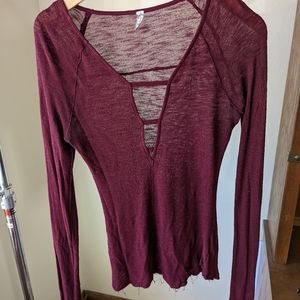 Free People Sheer Long Sleeve